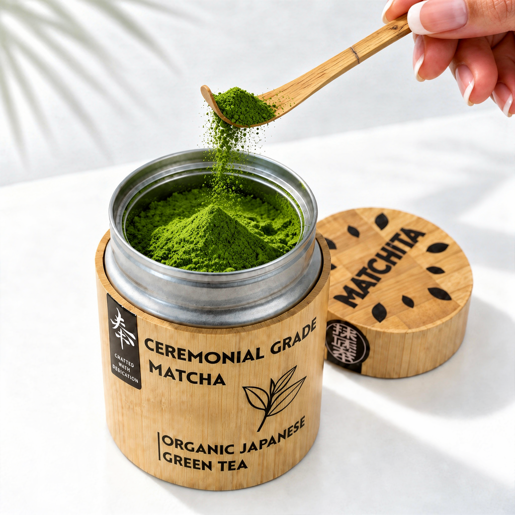Organic Ceremonial Matcha 40g · Bamboo Box