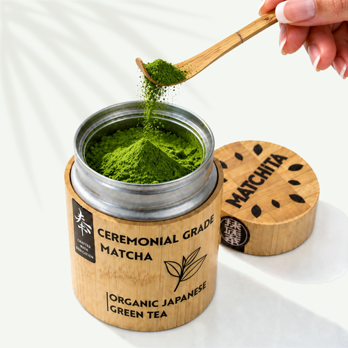Organic Ceremonial Matcha 40g · Bamboo Box