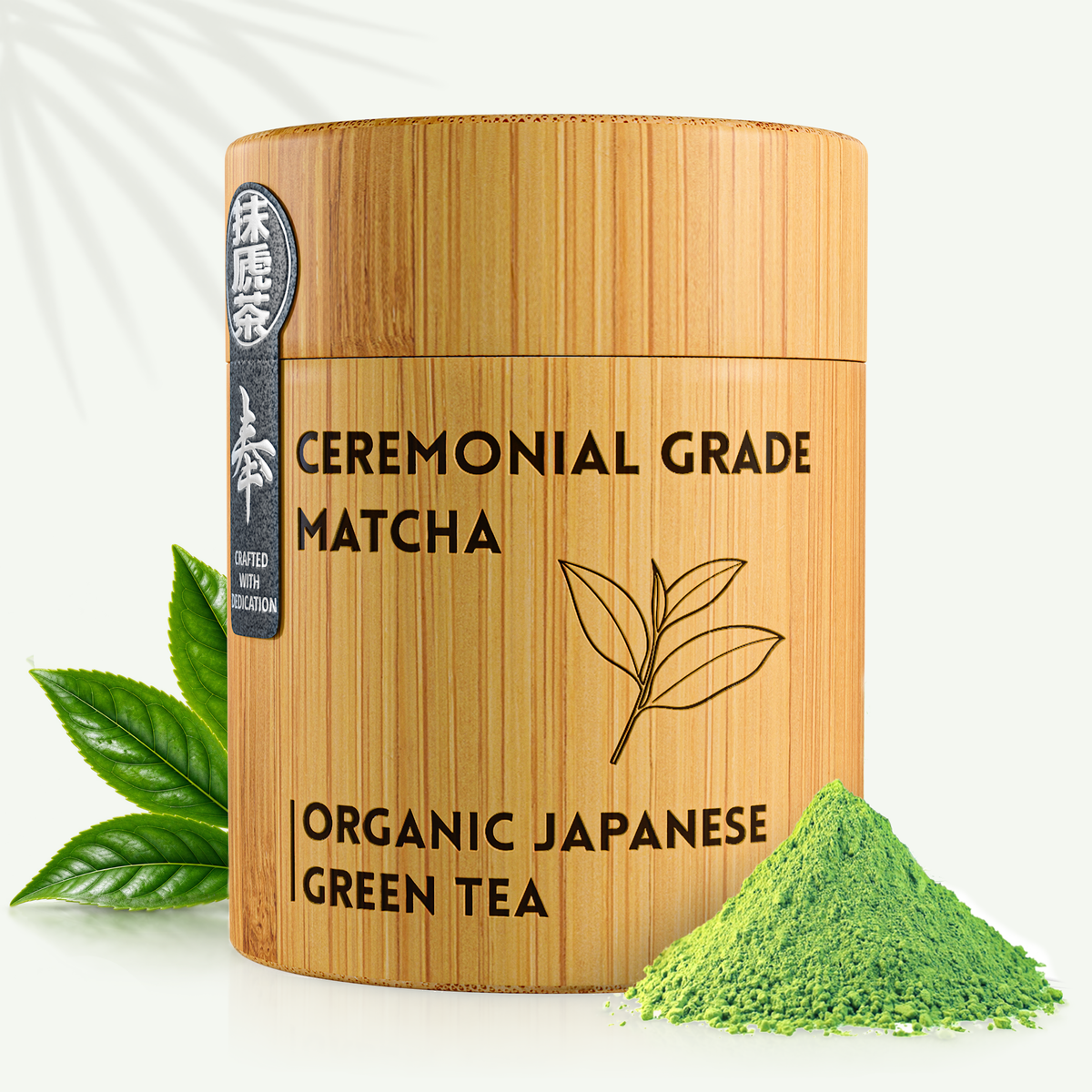 Organic Ceremonial Matcha 40g · Bamboo Box