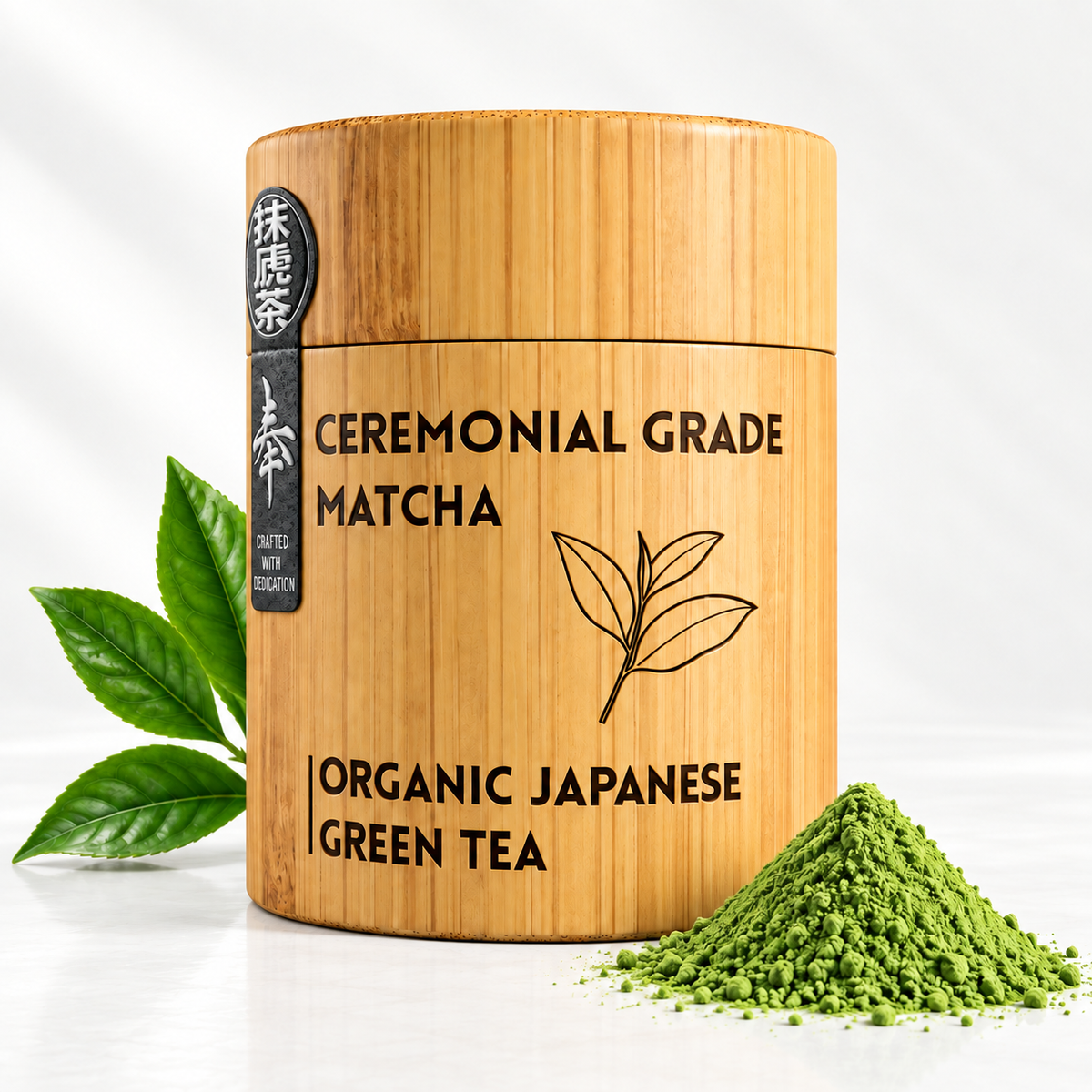 Organic Ceremonial Matcha 40g · Bamboo Box